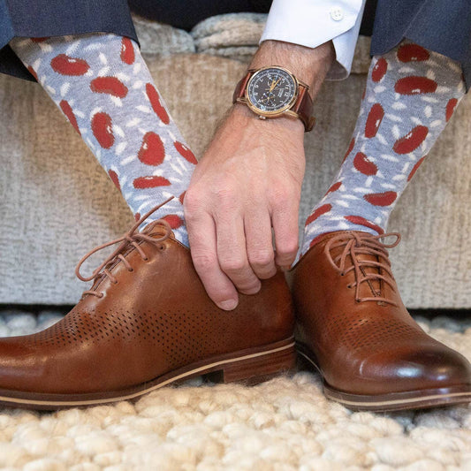 Men's Red Beans & Rice Socks (One Size Fits Most)