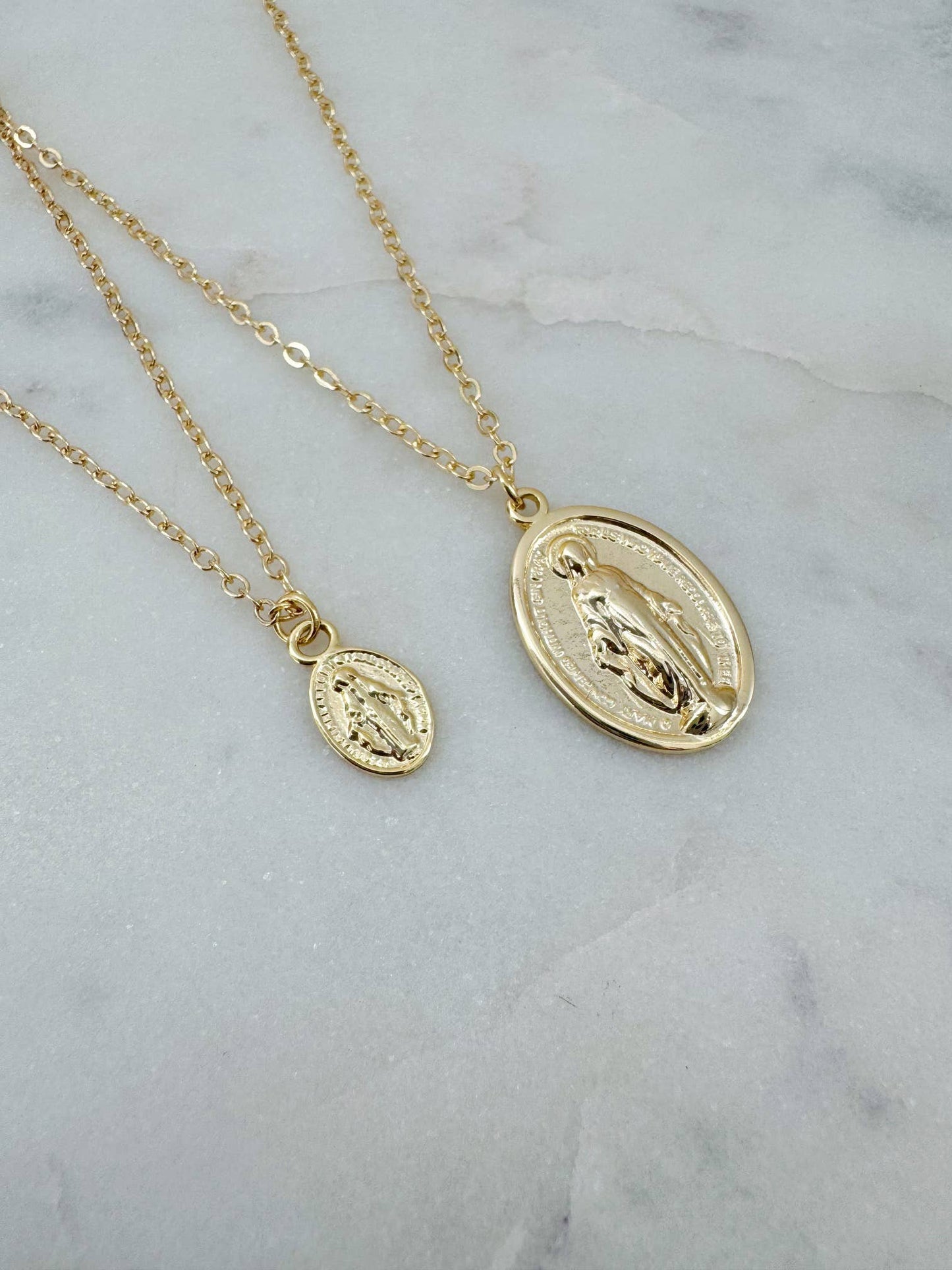 Gold Filled Virgin Mary Necklace