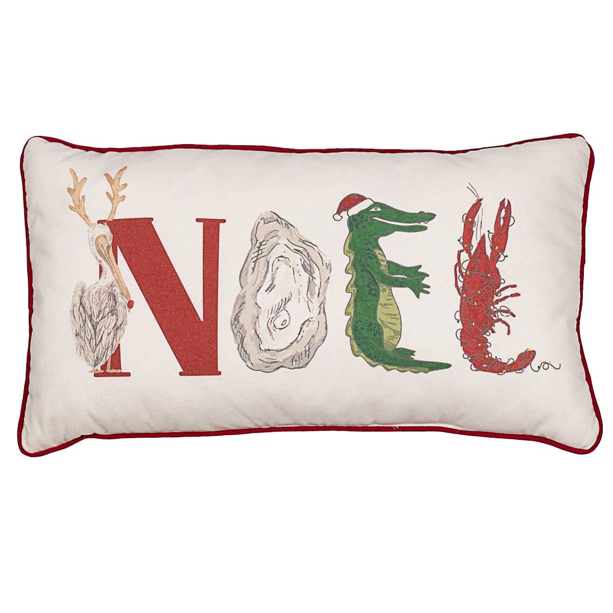 Cajun Noel Lumbar Pillow