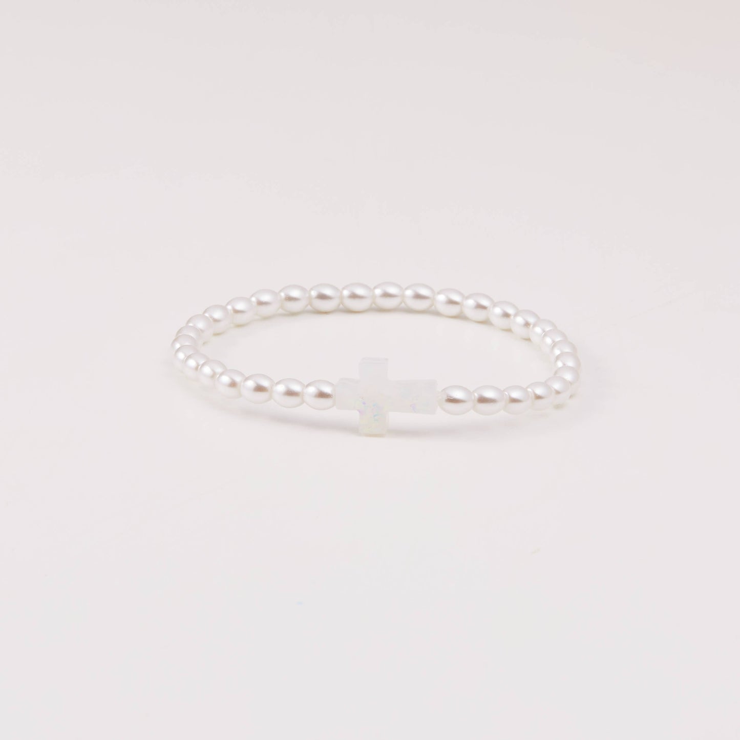 Holy Water Bracelet (Petite Size)- Crystal Pearl