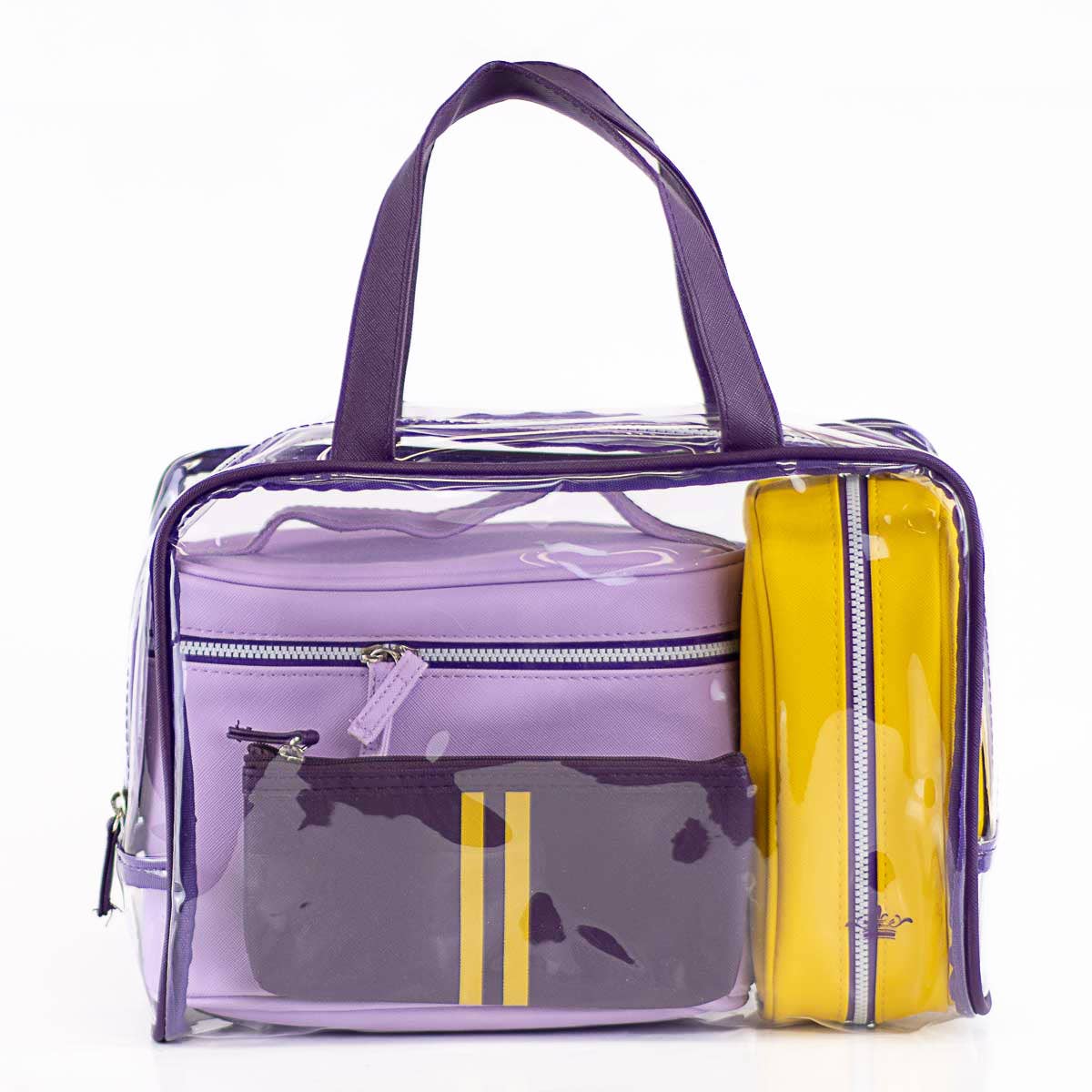 "Livie" 4-pc. Travel Gift Set in Purple/Yellow