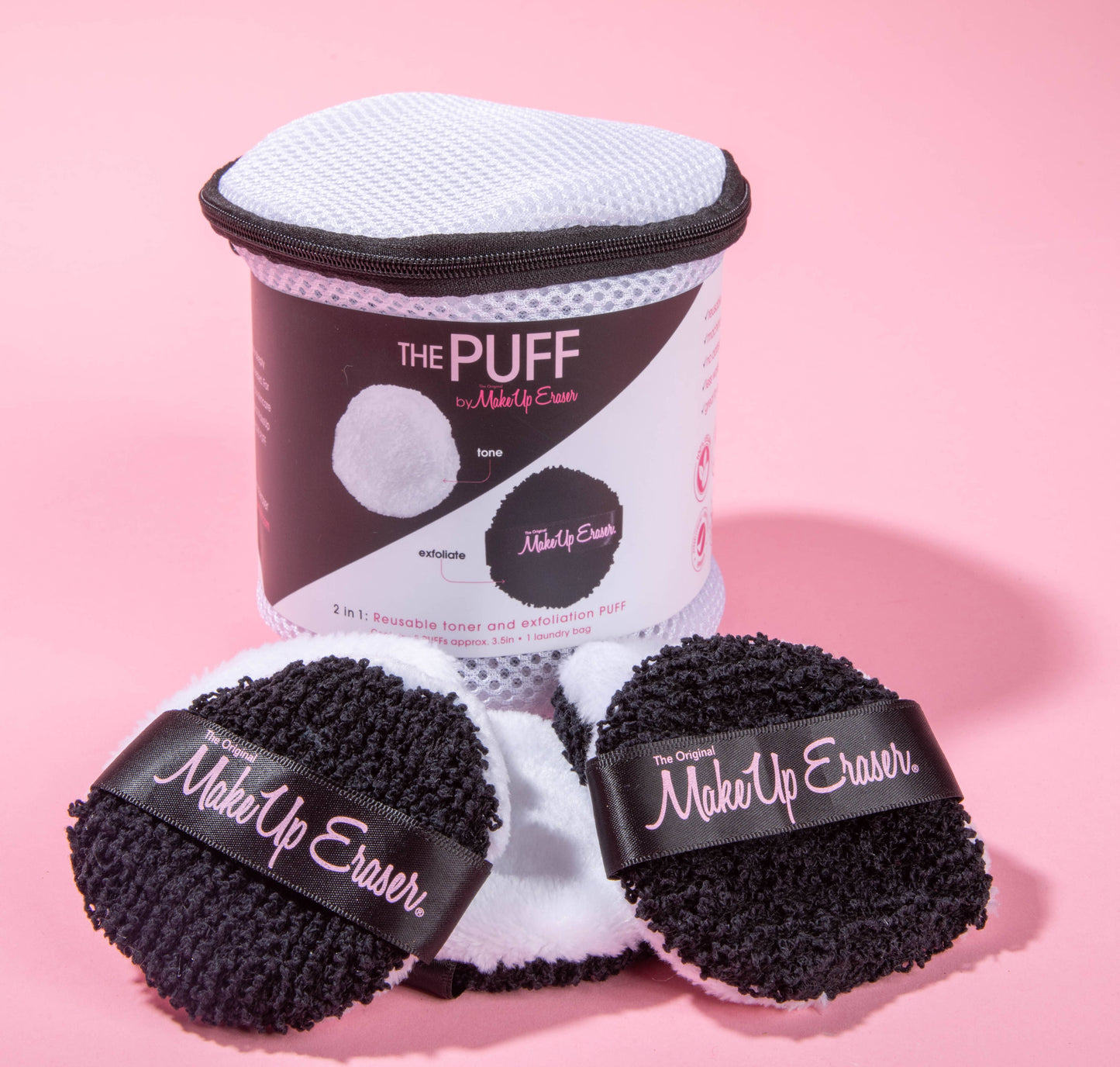 The Original MakeUp Eraser: THE PUFF (5 pack): Tone & Deeply Exfoliate