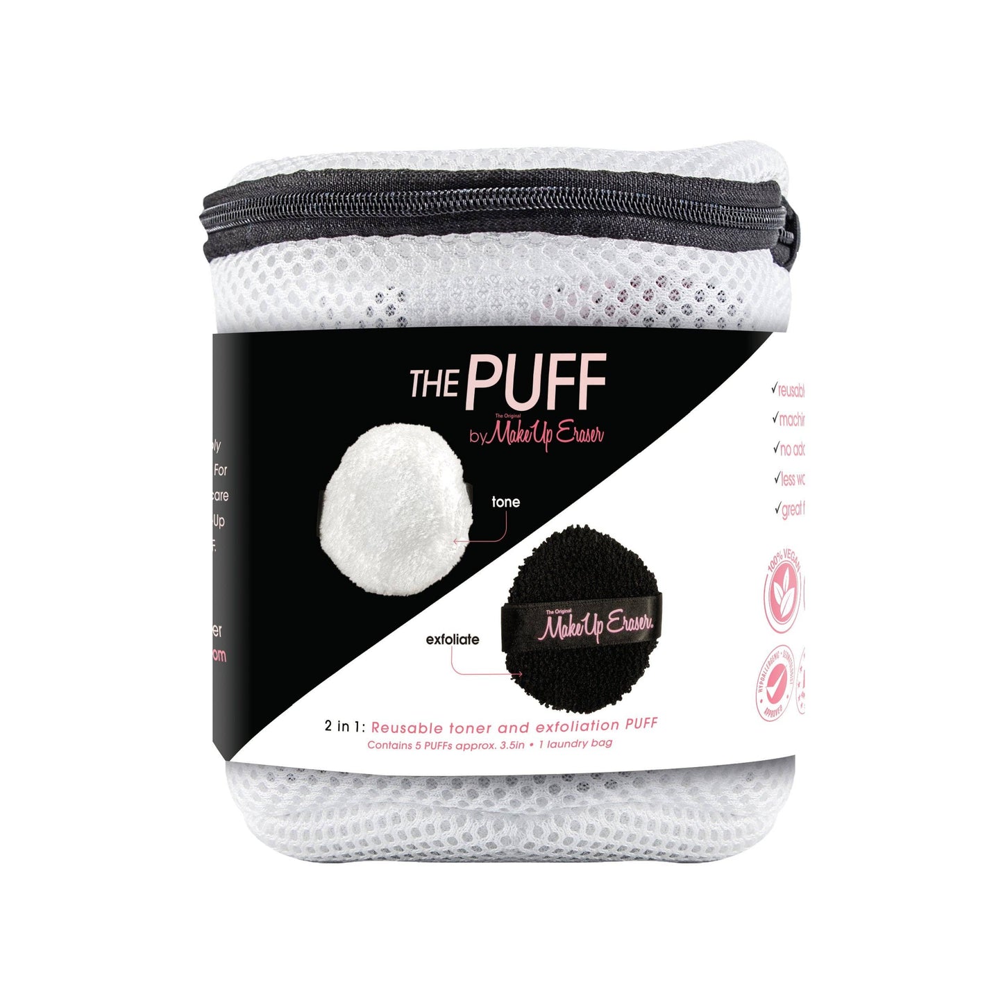 The Original MakeUp Eraser: THE PUFF (5 pack): Tone & Deeply Exfoliate