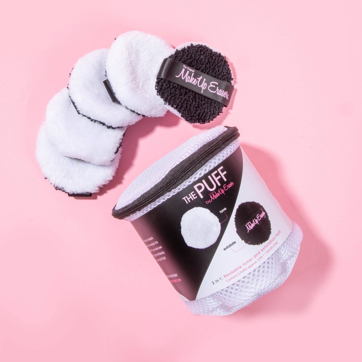 The Original MakeUp Eraser: THE PUFF (5 pack): Tone & Deeply Exfoliate