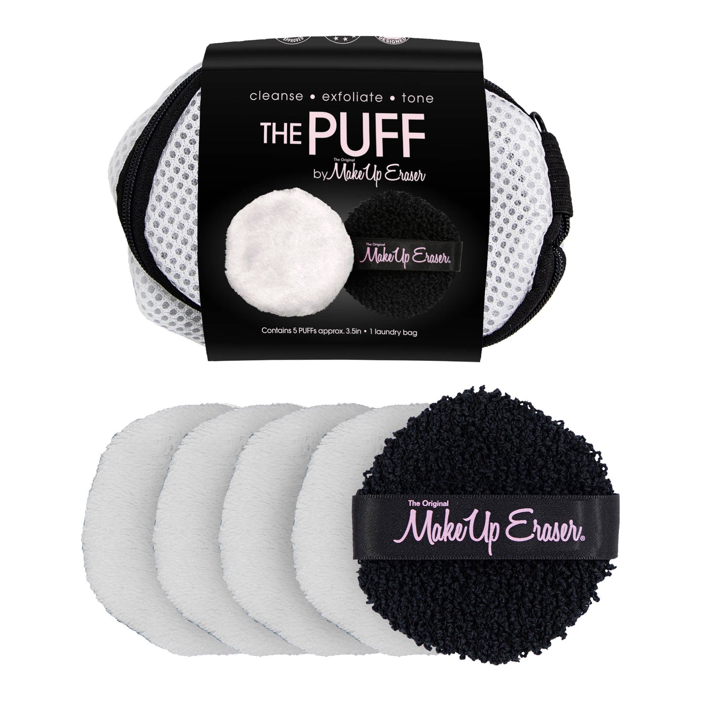 The Original MakeUp Eraser: THE PUFF (5 pack): Tone & Deeply Exfoliate