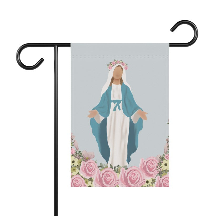 Mother Mary Garden Flag