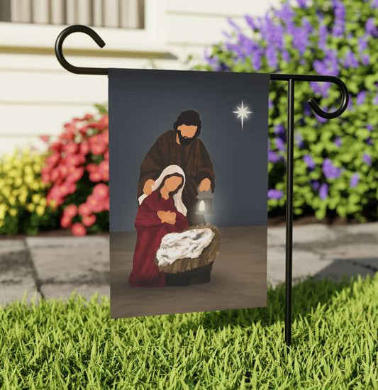 Nativity Garden Flag