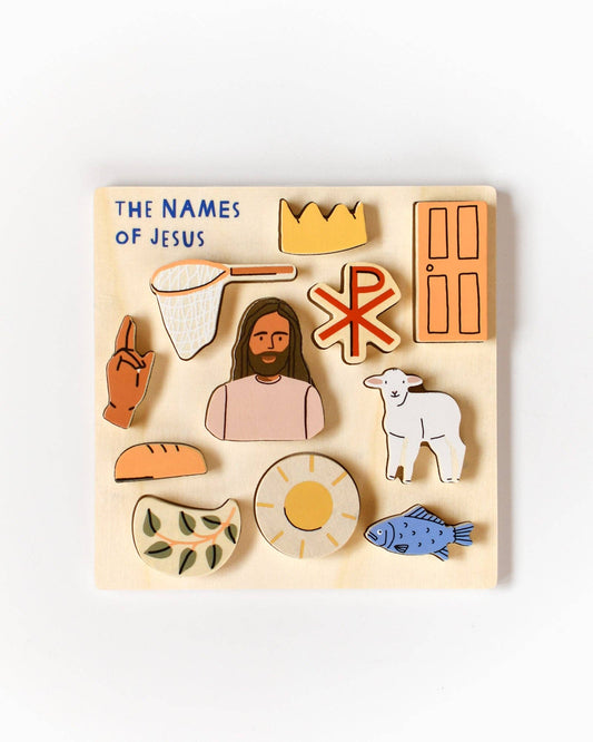 The Names of Jesus Wooden Puzzle