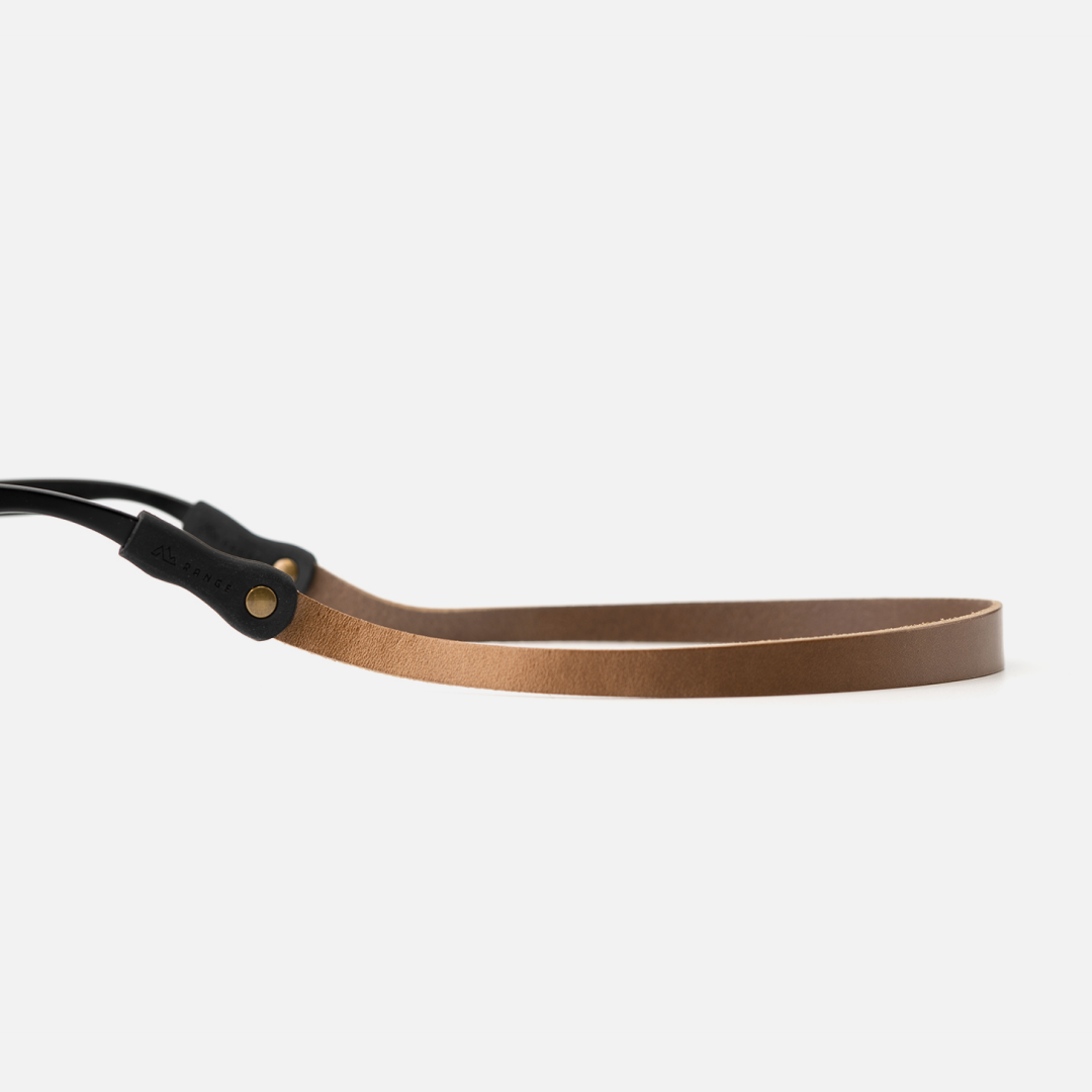 Range Real Leather Sunglass Strap in Maple Brown