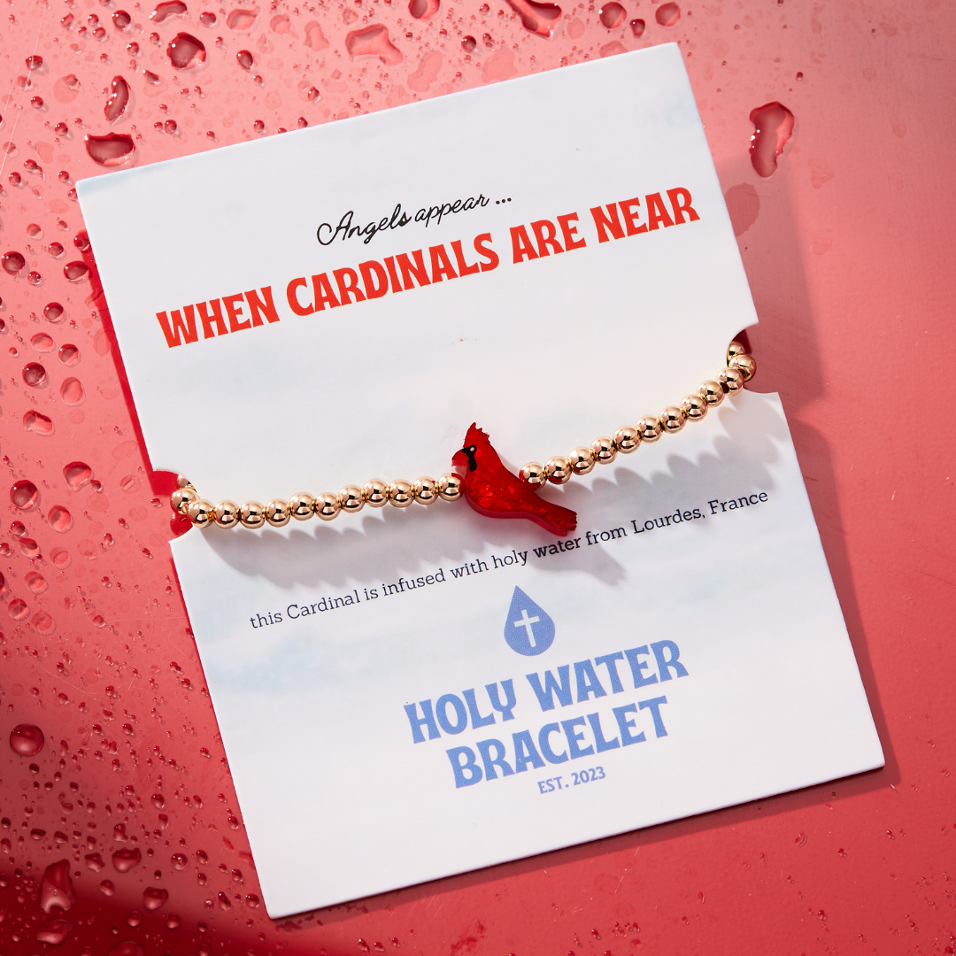 Holy Water Bracelet for Women- Cardinal