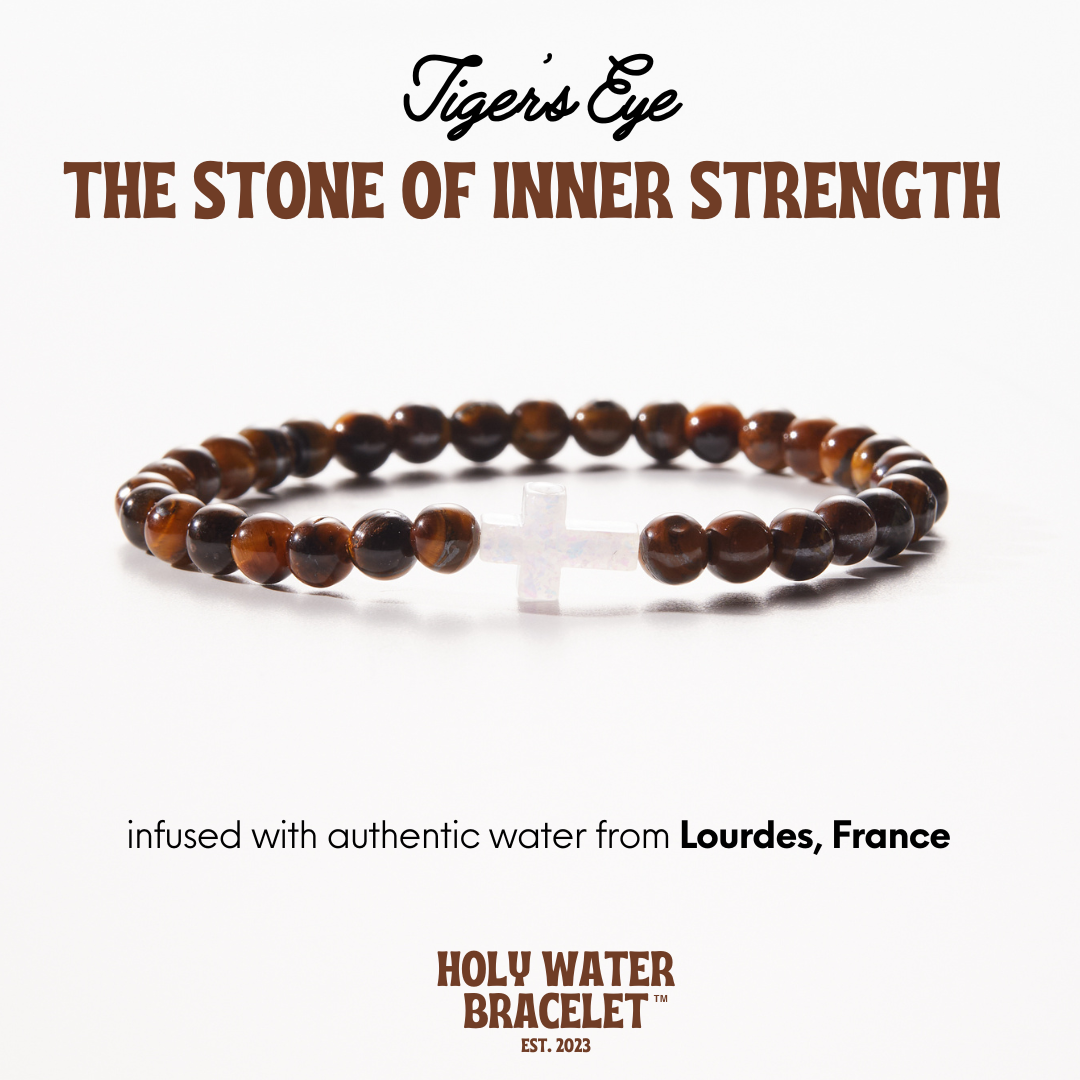 Holy Water Bracelet for Men- Tiger's Eye