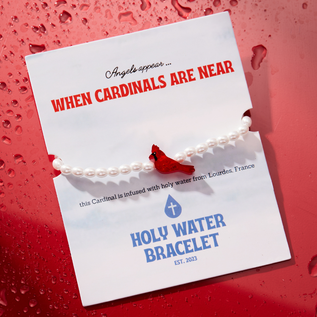 Holy Water Bracelet for Women- Cardinal